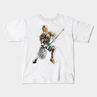 Boy Lacrosse Goalie Watercolor Gift Kids T-Shirt